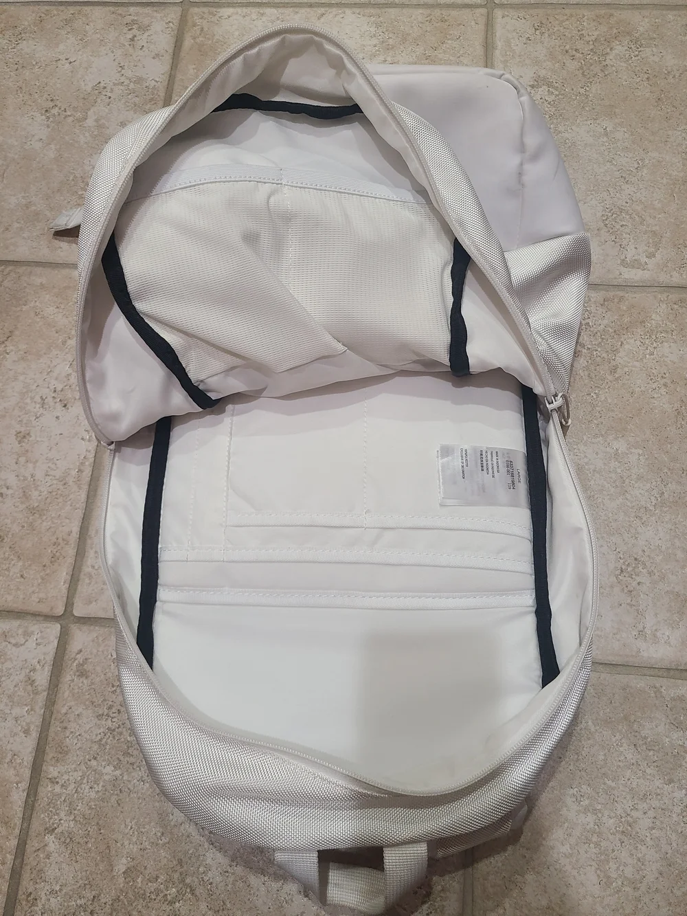 Nike Jordan Fluid Jumpman Large White Backpack Laptop Gym Workout School Bag